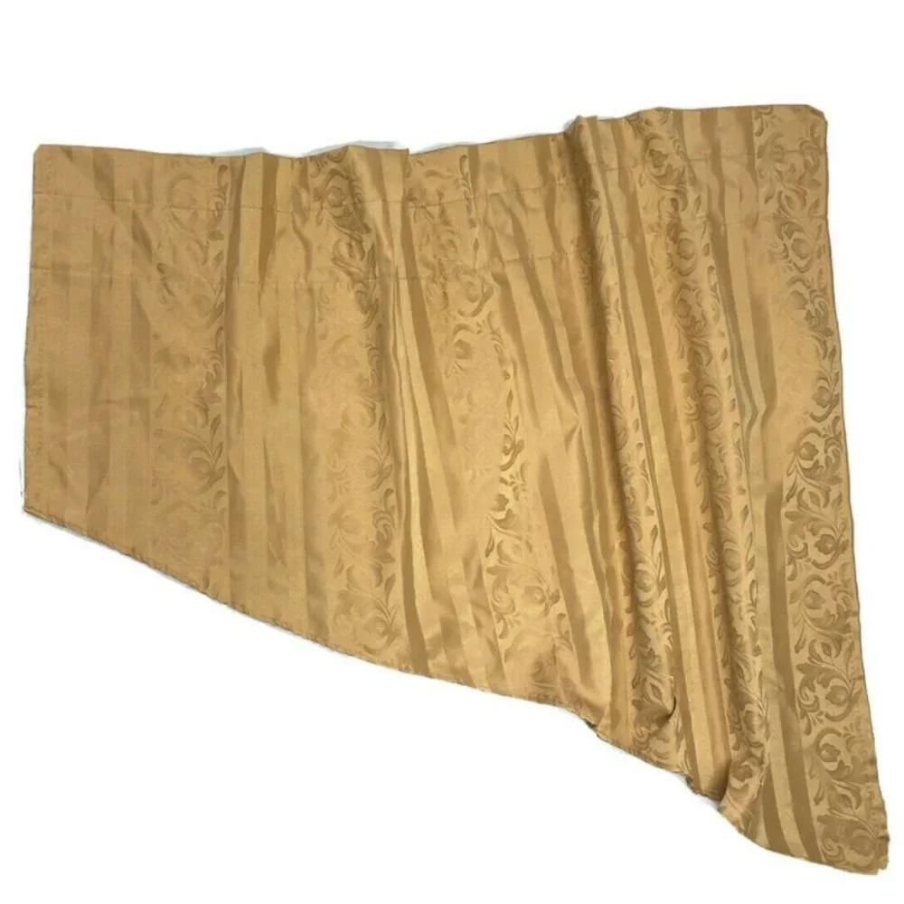 2 Discontinued Luxury Valances Curtains Gold HTF